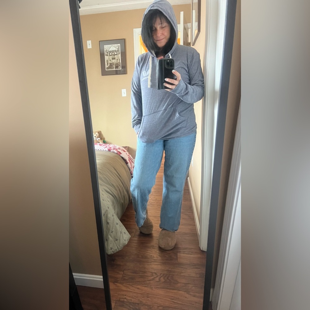 VALVOLINE RARE Heather Gray Lightweight Hoodie Pullover
